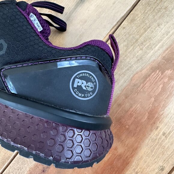 Timberland PRO Women's Reaxion‎ Composite Safety Toe Athletic 7.5 Purple Work - Picture 4 of 8